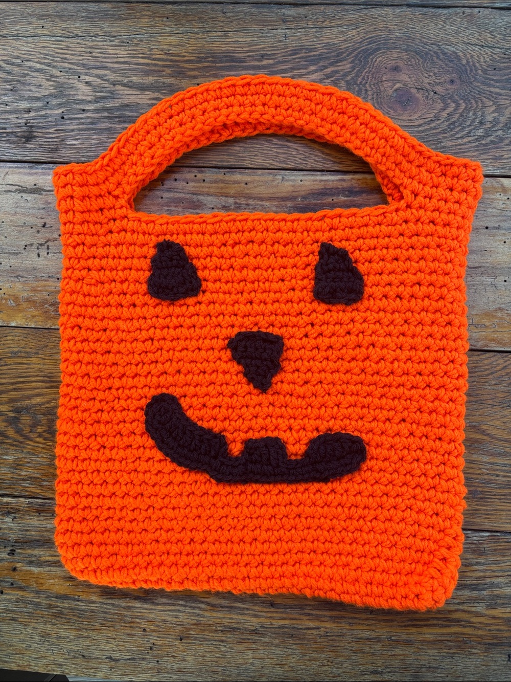 Crochet Kids Pumpkin Trick or Treat Bag